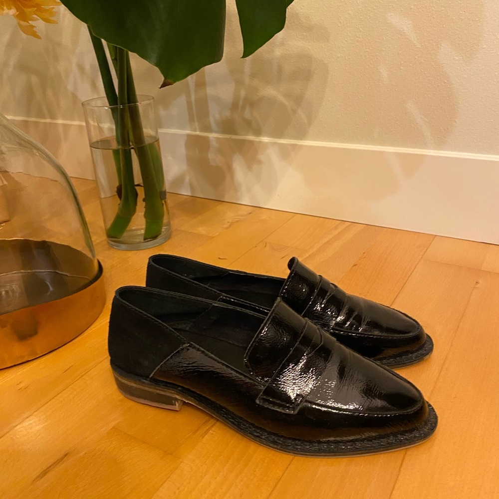 Kelsi Dagger - Black Patent Leather Loafers